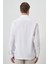 Erkek Beyaz Pamuk Trend Slim Fit Italyan Yaka Gömlek 5