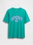Erkek Yeşil Gap Logo Sport Relaxed T-Shirt 2