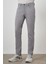 Erkek Gri Pamuk 5 Cep Slim Fit Jean Kot Pantolon 3