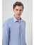 Erkek A. Mavi Pamuk Trend Slim Fit Sert Yaka Gömlek 3