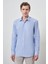 Erkek A. Mavi Pamuk Trend Slim Fit Sert Yaka Gömlek 4