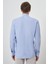 Erkek A. Mavi Pamuk Trend Slim Fit Sert Yaka Gömlek 5