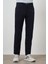 Erkek Lacivert Pamuk 5 Cep Slim Fit Jean Kot Pantolon 4
