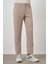 Erkek Bej Pamuk 5 Cep Dynamic Fit Jean Kot Pantolon 3