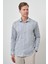 Erkek Mavi Pamuk Trend Slim Fit Italyan Yaka Gömlek 1