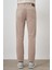 Erkek Bej Pamuk 5 Cep Dynamic Fit Jean Kot Pantolon 5