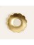 Lotus Pirinç Mum Tutucu 6X6X1 cm Mat Altın 3