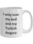Print Dore Esprili Türk Angora Kupa - Türk Angora Kedisi Kahve Fincanı - Ingilizce Kupa Bardak Kupa 1