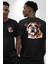Efsane Bulldog Köpek Dostu Siyah Oversize Kadın Erkek Ön ve Sırt Baskılı Tişört 1