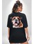Efsane Bulldog Köpek Dostu Siyah Oversize Kadın Erkek Ön ve Sırt Baskılı Tişört 5