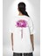 Mor Lotus Çiçeği ve Namaste Yazılı Yoga Beyaz Oversize Kadın Erkek Ön ve Sırt Baskılı Tişört 5