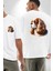 Cavalier King Charles Spaniel Köpek Tasarımı Beyaz Oversize Kadın Erkek Ön ve Sırt Baskılı Tişört 1