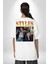 Harry Styles Moda Popüler Şarkıcı Beyaz Oversize Kadın Erkek Ön ve Sırt Baskılı Tişört 5