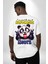 Mutluluğun Anahtarını Buldum Panda Komik Tasarım Beyaz Oversize Kadın Erkek Ön ve Sırt Baskılı Tişört 2