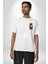 Hip Hop Turuncu Kapüşonlu Urban Stil Ayıcık Beyaz Oversize Kadın Erkek Ön ve Sırt Baskılı Tişört 3