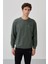 Çağla - Siyah Casual O Yaka Lastik Paça Erkek Oversize Eşofman Takımı - 85120 5