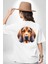 Arama Kurtarma Bloodhound Köpek Beyaz Oversize Kadın Erkek Ön ve Sırt Baskılı Tişört 5