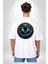 Nu Kaos ve Ilksel Su Tanrısı Mısır Beyaz Oversize Kadın Erkek Ön ve Sırt Baskılı Tişört 2