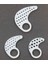 X3 Secure-Fıt Ear Fıns White Beyaz S-L 650-025371.003 1