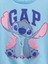 Kız Bebek Açık Mavi Lilo & Stitch Grafik Baskılı T-Shirt 2