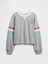 Kız Çocuk Gri Fransız Havlu Kumaş Sweatshirt 1
