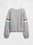 Kız Çocuk Gri Fransız Havlu Kumaş Sweatshirt 3