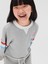 Kız Çocuk Gri Fransız Havlu Kumaş Sweatshirt 4