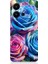 Vivo Y22S Uyumlu Gökkuşağı Renkli Güller Desenli Silikon Kılıf 1