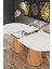 Beyaz Highgloss Piramit Ayak Rüya Sandalye Soft-03 90*160+30 Pota Açılabilir Masa Takımı 2