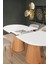 Beyaz Highgloss Piramit Ayak Rüya Sandalye Soft-03 90*160+30 Pota Açılabilir Masa Takımı 3