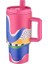 800ML Desenli Pipetli/pipetsiz Çift Kullanım Tumbler Kahve Bardağı/mug Paslanmaz Çelik Te 1