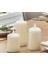 Silindir Mum 3'lü Set Ebat 5-7,5-12 cm Çap 5,5 cm 2