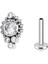 F136 Titanyum Zirkon Taşlı Crown Model Tragus Piercing - Helix Piercing 1