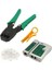 RJ45 RJ11 Rj9 Jack Telefon Data Kablosu Sıkma Çakma Pensesi + Cat5 Cat6 Data Telefon Kablosu Test Cihazı +Kablo Soyucusu +100 Adet RJ45 Jack Set 3