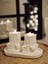 Tepside Dekoratif 2'li Yıkılmış Roma Sütunu 8cm ve 2 Adet Tealight Mum Hediyeli 3