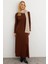 Kadın Kahverengi Basic Maxi Elbise MTF30 1