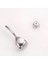F136 Titanyum Damla Model Göbek Piercing - Titanyum Göbek Piercing - Zirkon Taşlı Göbek Piercingi 2