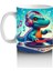 Çocuklara Sütü Sevdiren Dj Dinozor ve Müzik Dolu Parti Desenli Kupa Bardak 1