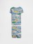 Bebek Çok Renkli Kids & Babygap %100 Organik Pamuk Surf Shark Pijama Takımı 3