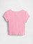 Kız Bebek Pembe Pointelle Fitilli T-Shirt 3