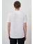 Erkek Beyaz Trend Bisiklet Yaka T-Shirt 5
