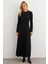 Kadın Siyah Basic Maxi Elbise MTF30 2