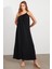 Kadın Siyah Maxi Basic Elbise İRE1012 3
