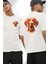 Vizsla Enerjik Av Köpek Tasarımı Beyaz Oversize Kadın Erkek Ön ve Sırt Baskılı Tişört 4