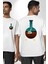 Breaking Bad Kimya Flask Beyaz Oversize Kadın Erkek Ön ve Sırt Baskılı Tişört 4