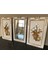 Dekoratif 3 Lü Duvar Tablosu Büyük( 50X33CM ) El Yapımı Dekoratif Seramik Duvar Tablosu 3