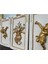 Çiçekli ve Melekli Tablo 3 Lü Set , Büyük Boy Duvar Dekoratif Tablo 50CM 2