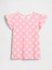 Kız Bebek Açık Pembe Fırfır Kollu T-Shirt 1