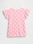 Kız Bebek Açık Pembe Fırfır Kollu T-Shirt 3