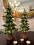 Yeni Yıl Büyük Çam Ağacı 50 cm ve 35 cm 2li Set , Noel Çam Ağacı Set 3